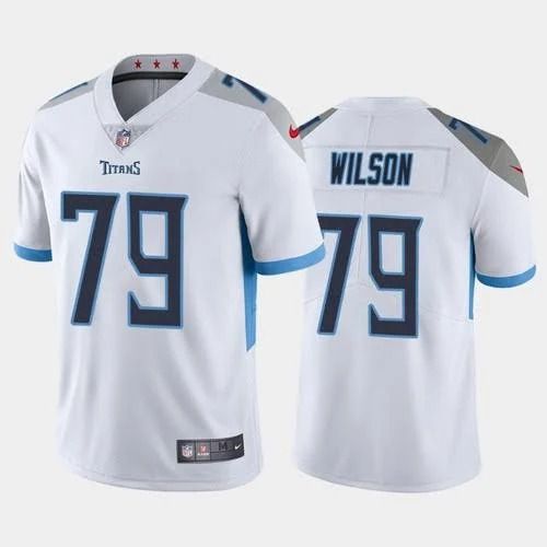 Men Tennessee Titans #79 Isaiah Wilson Nike White Vapor Limited NFL Jersey